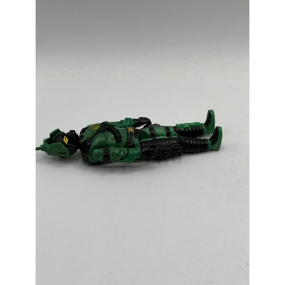 Vintage 1989 GI Joe COBRA NIGHT-VIPER v1 Action Figure Orange Funskool Backpack